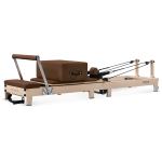 lifespan fitness contour folding wooden pilates reformer machine set (espresso)