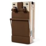 lifespan fitness contour folding wooden pilates reformer machine set (espresso)