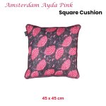 kaat amsterdam ayda pink floral square filled cushion 45cm x 45cm kaat amsterdam ayda pink floral square filled cushion 45cm x 45cm