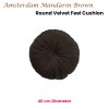 kaat amsterdam mandarin brown round filled cushion 40cm diameter kaat amsterdam mandarin brown round filled cushion 40cm diameter