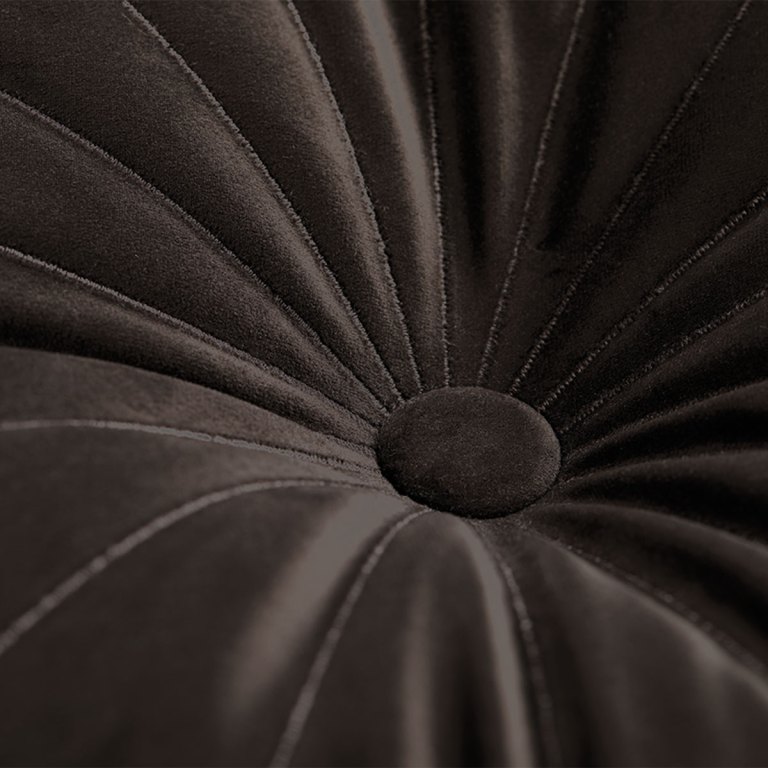 kaat amsterdam mandarin brown round filled cushion 40cm diameter