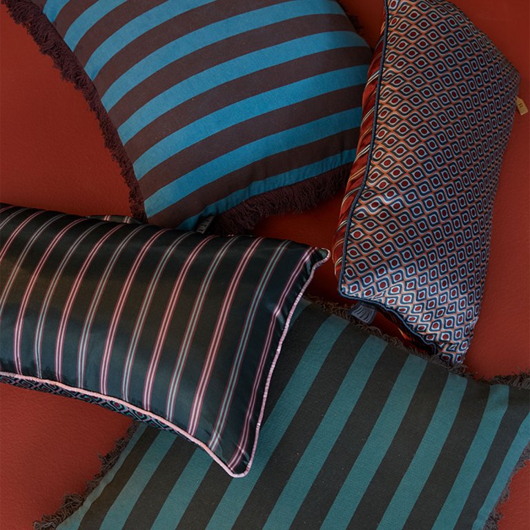 kaat amsterdam meja green reversible oblong filled cushion 30cm x 50cm