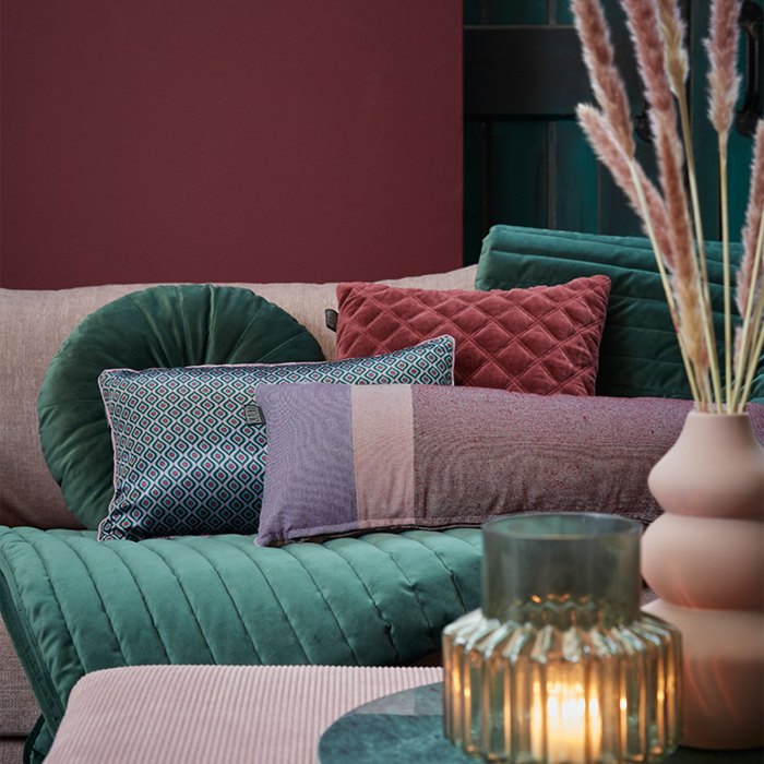 kaat amsterdam meja green reversible oblong filled cushion 30cm x 50cm kaat amsterdam meja green reversible oblong filled cushion 30cm x 50cm