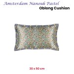 kaat amsterdam nanouk pastel floral oblong filled cushion 30cm x 50cm