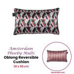 kaat amsterdam phoeby multi reversible oblong filled cushion 30cm x 50cm