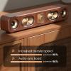 retro wood grain wireless bluetooth speaker soundbar deep bass usb/tf/aux inputs