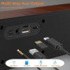 retro wood grain wireless bluetooth speaker soundbar deep bass usb/tf/aux inputs