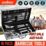 18pcs bbq tool set stainless steel barbecue utensil cooking grill outdoor cook 18pcs bbq tool set stainless steel barbecue utensil cooking grill outdoor cook