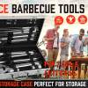 18pcs bbq tool set stainless steel barbecue utensil cooking grill outdoor cook