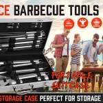 18pcs bbq tool set stainless steel barbecue utensil cooking grill outdoor cook 18pcs bbq tool set stainless steel barbecue utensil cooking grill outdoor cook