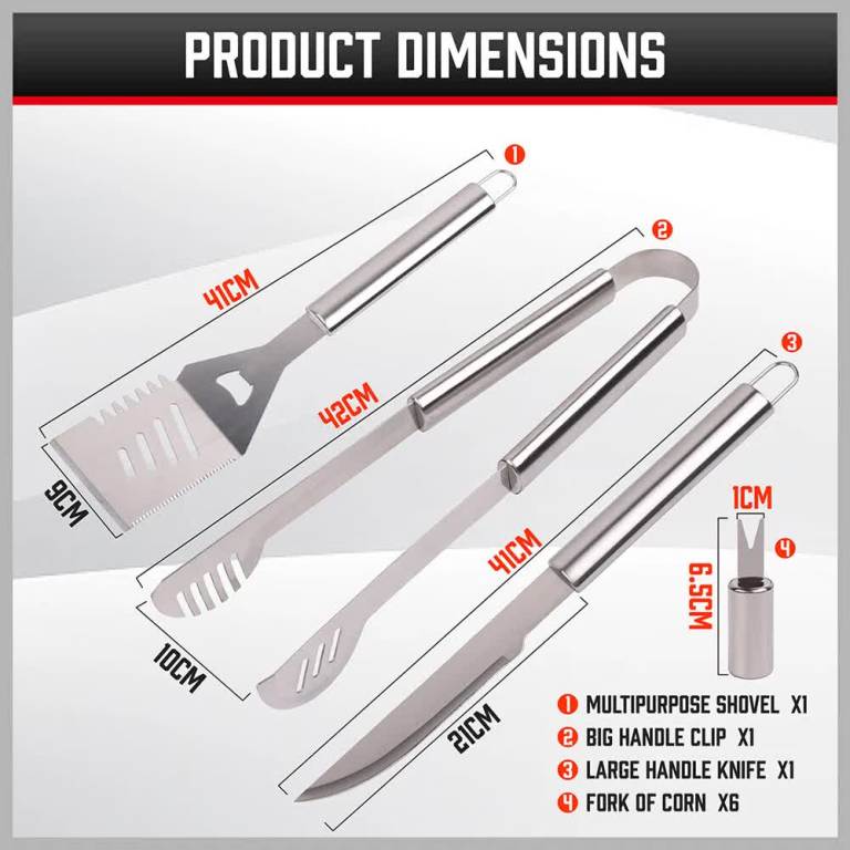 18pcs bbq tool set stainless steel barbecue utensil cooking grill outdoor cook 18pcs bbq tool set stainless steel barbecue utensil cooking grill outdoor cook
