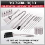 18pcs bbq tool set stainless steel barbecue utensil cooking grill outdoor cook 18pcs bbq tool set stainless steel barbecue utensil cooking grill outdoor cook