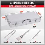 18pcs bbq tool set stainless steel barbecue utensil cooking grill outdoor cook 18pcs bbq tool set stainless steel barbecue utensil cooking grill outdoor cook