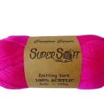 electric pink bulk 12 super soft knitting yarn
