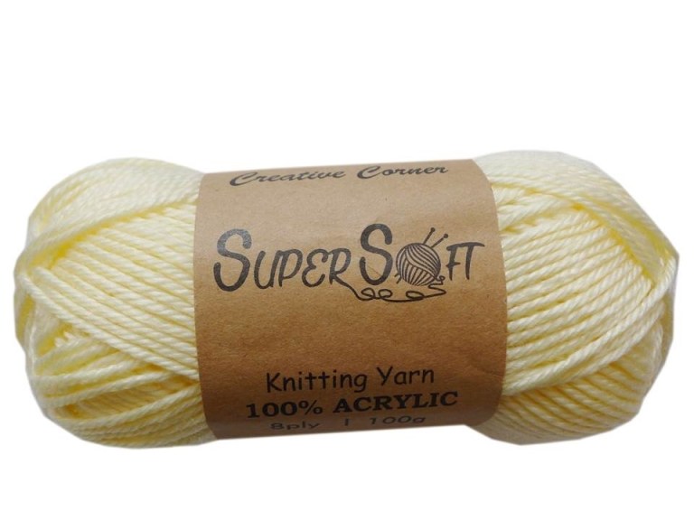 pale yellow bulk 12 super soft knitting yarn