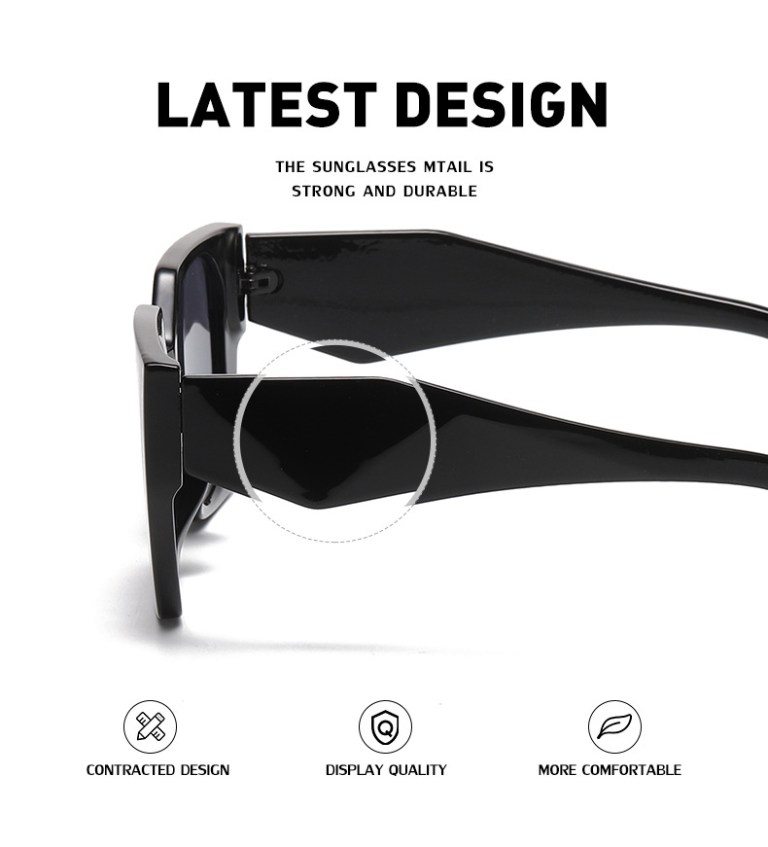 bold oversized black frame sunglasses | uv400 designer fashion shades bold oversized black frame sunglasses | uv400 designer fashion shades