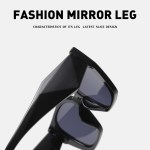 bold oversized black frame grey lens sunglasses | uv400 designer fashion shades
