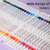 24 color acrylic markers soft brush tip