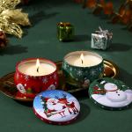 4 pcs of scented candle tinplate jar wax plant candle christmas gift 4 pcs of scented candle tinplate jar wax plant candle christmas gift