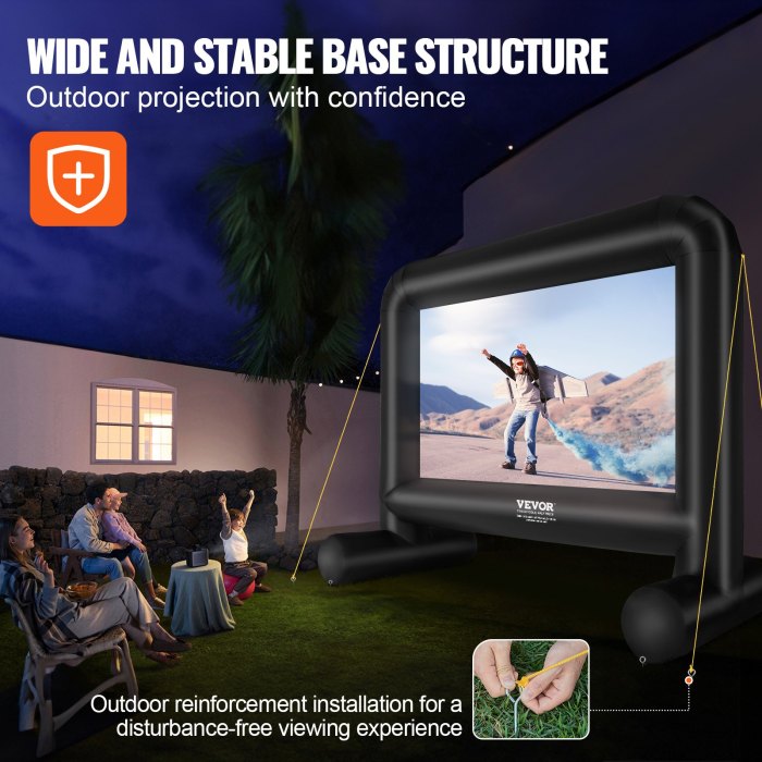 vevor inflatable movie screen, 16 ft inflatable projector screen vevor inflatable movie screen, 16 ft inflatable projector screen