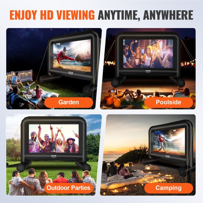vevor inflatable movie screen, 16 ft inflatable projector screen vevor inflatable movie screen, 16 ft inflatable projector screen