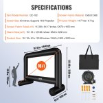 vevor inflatable movie screen, 16 ft inflatable projector screen vevor inflatable movie screen, 16 ft inflatable projector screen