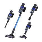 devanti stick vacuum cleaner brushless cordless 350w blue