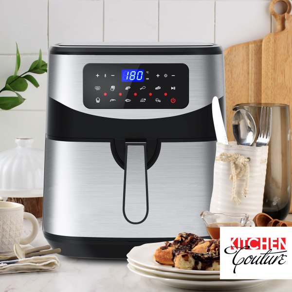 kitchen couture digital 12l air fryer silver kitchen couture digital 12l air fryer silver