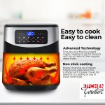 kitchen couture digital 12l air fryer silver