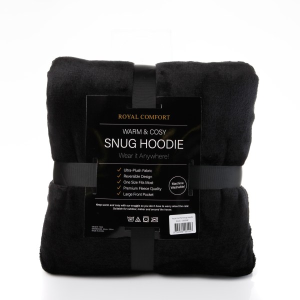 royal comfort snug hoodie black royal comfort snug hoodie black