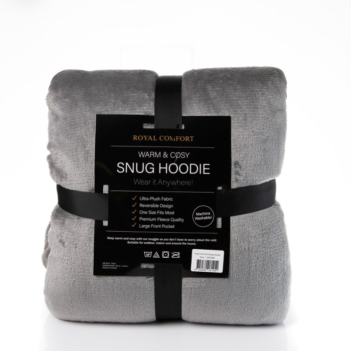 royal comfort snug hoodie grey