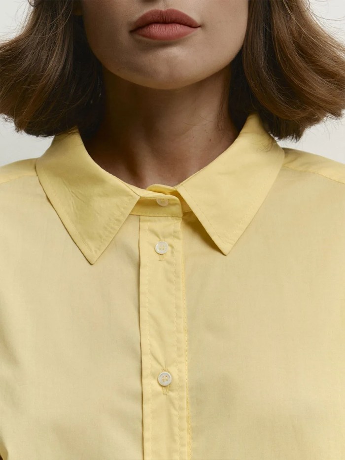 bornlads 100% cotton solid color long sleeved shirt summer new women's basics office lady top comfortable breathable shirt Bornlads 100% Cotton Solid Color Long Sleeved Shirt Summer New Women\'s Basics Office Lady Top Comfortable Breathable Shirt 3