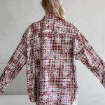 Bornlads Personalized Street Retro Vintage Plaid Shirt Women\'s Spring Autumn New Loose Outer Long Sleeved Women Shirt 3