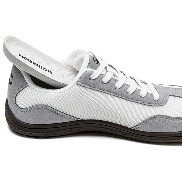 HOBIBEAR Wide Barefoot Shoes Womens Mens Zero Drop Minimalist Sneakers Artificial Leather Mesh Retro Walking Shoes 2