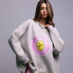 bornlads women's loose round neck sweatshirt oversized chic printing hoodies casual autumn winter warm female trendy pullovert Bornlads Women\'s Loose Round Neck Sweatshirt Oversized Chic Printing Hoodies Casual Autumn Winter Warm Female Trendy PulloverT