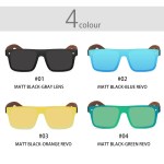 Oi Wood Sunglasses For Men Women Polarized Sunglasses For Men Square Anti Glare Driver Mirror Sun Glasses Women UV400 6