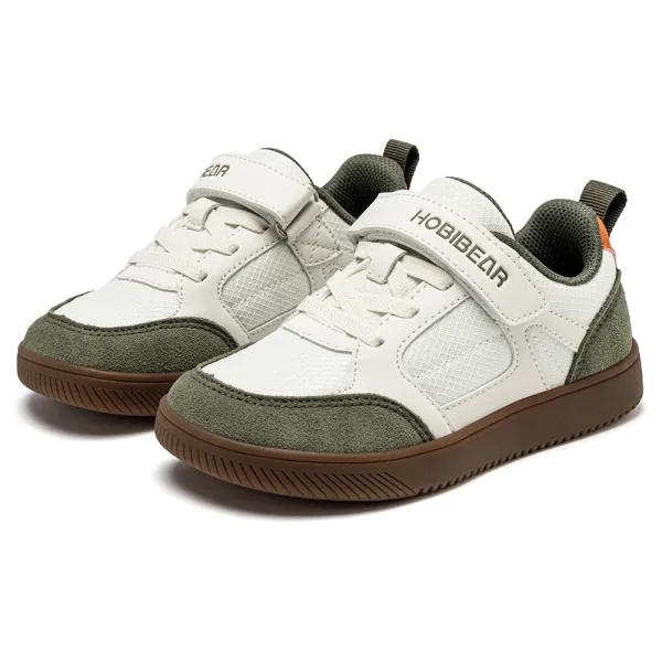hobibear wide width shoes for kids barefoot hook loop sneakers minimalist artificial leather lightweight soft walking shoes HOBIBEAR Wide Width Shoes for Kids Barefoot Hook Loop Sneakers Minimalist Artificial Leather Lightweight Soft Walking Shoes 4