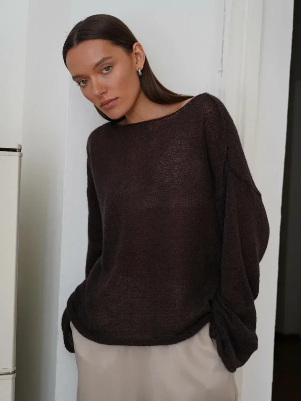bornlads elegant sweater women summer autumn casual fashion loose women pullovers chic pink white jumper sueter mujer свитер Bornlads Elegant Sweater Women Summer Autumn Casual Fashion Loose Women Pullovers Chic Pink White Jumper Sueter Mujer свитер 6