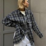 bornladies 2025 vintage loose plaid women's shirt fashion lapel long sleeve office lady shirts and blouses tops female clothing Bornladies 2025 Vintage Loose Plaid Women\'S Shirt Fashion Lapel Long Sleeve Office Lady Shirts And Blouses Tops Female Clothing 3