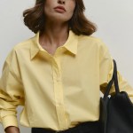 bornlads 100% cotton solid color long sleeved shirt summer new women's basics office lady top comfortable breathable shirt Bornlads 100% Cotton Solid Color Long Sleeved Shirt Summer New Women\'s Basics Office Lady Top Comfortable Breathable Shirt 2