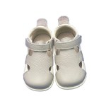 Tipsietoes Children Leather + Canvas Barefoot Sandals Low Heel Enfants Fille Party Dress Shoes Toddler Kids Summer Soft 4