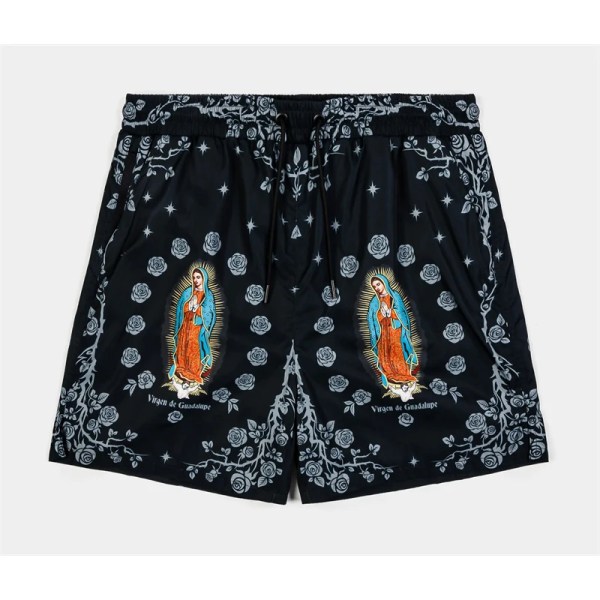our lady of guadalupe pattern print beach shorts men women summer street casual breathable rose design flowers board short new Our Lady Of Guadalupe Pattern Print Beach Shorts Men Women Summer Street Casual Breathable Rose Design Flowers Board Short New 2