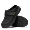 FitVille Wide Slippers For Men Slip-On Mules Clogs For Swollen Feet Adjustable Strap Indoors Lightweight Walking Shoes