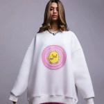 bornlads women's loose round neck sweatshirt oversized chic printing hoodies casual autumn winter warm female trendy pullovert Bornlads Women\'s Loose Round Neck Sweatshirt Oversized Chic Printing Hoodies Casual Autumn Winter Warm Female Trendy PulloverT 3
