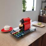 carla home 60 coffee pod holder drawer with tempered glass capsule organizer for nespresso pods and sliding drawer for kitchen countertop carla home 60 coffee pod holder drawer with tempered glass capsule organizer for nespresso pods and sliding drawer for kitchen countertop