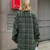 Bornladies 2025 Vintage Loose Plaid Women\'S Shirt Fashion Lapel Long Sleeve Office Lady Shirts And Blouses Tops Female Clothing 6