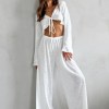 bornladies women's summer lace up loose casual long sleeved pants set fashion home clothes sexy solid color basic pajamas set Bornladies Women\'s Summer Lace Up Loose Casual Long Sleeved Pants Set Fashion Home Clothes Sexy Solid Color Basic Pajamas Set 4