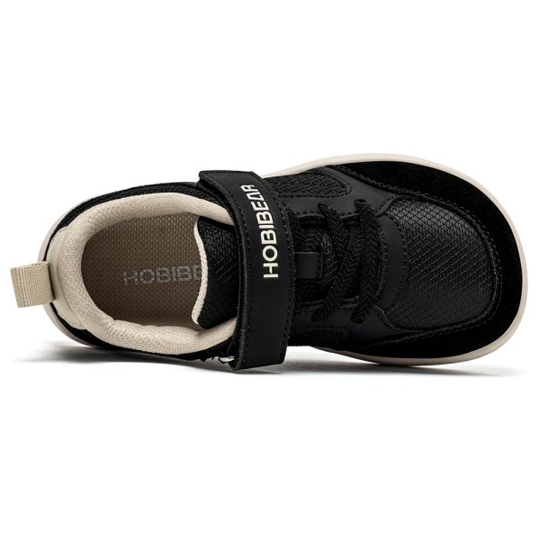 hobibear wide width shoes for kids barefoot hook loop sneakers minimalist artificial leather lightweight soft walking shoes HOBIBEAR Wide Width Shoes for Kids Barefoot Hook Loop Sneakers Minimalist Artificial Leather Lightweight Soft Walking Shoes 2