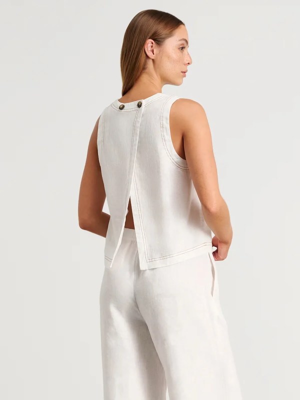bronlads cotton linen vest pants set women's wide leg long pants sleeveless top casual suit 2025 spring summer new pant sets Bronlads Cotton Linen Vest Pants Set Women\'s Wide Leg Long Pants Sleeveless Top Casual Suit 2025 Spring Summer New Pant Sets 4