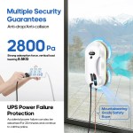 Household window automatic water spray cleaning robot vacuum cleaner remote control electric window wiper household glass wiper 5